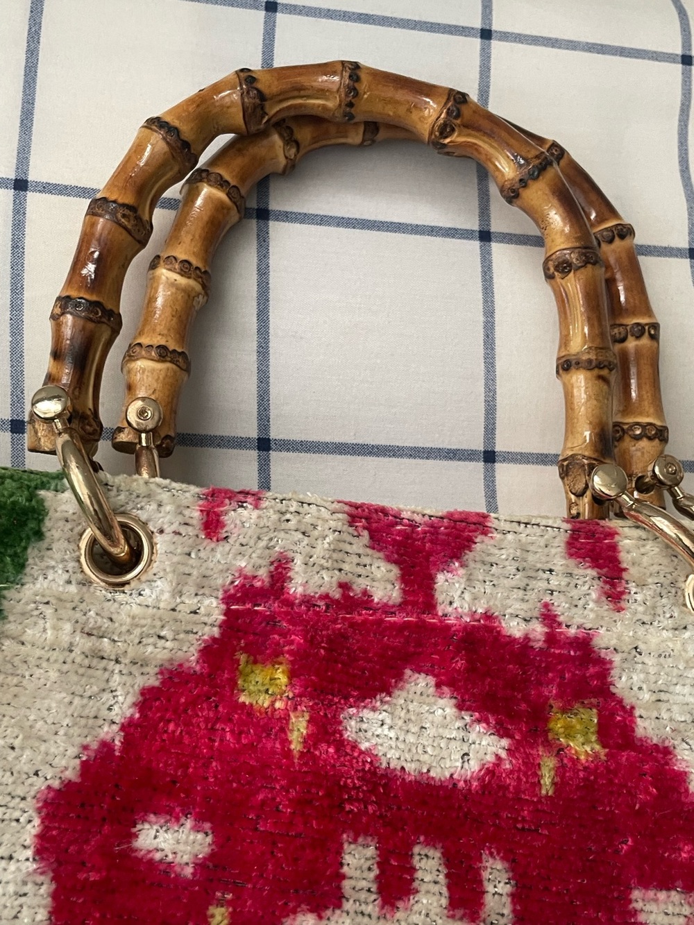 Wolf & Willa Large Tote Bamboo Handle - Picture 9 of 11